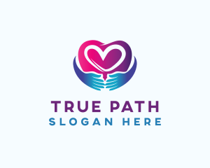 Heart Hand Care logo design