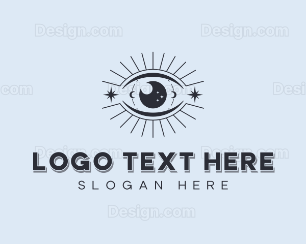 Boho Mystical Eye Logo