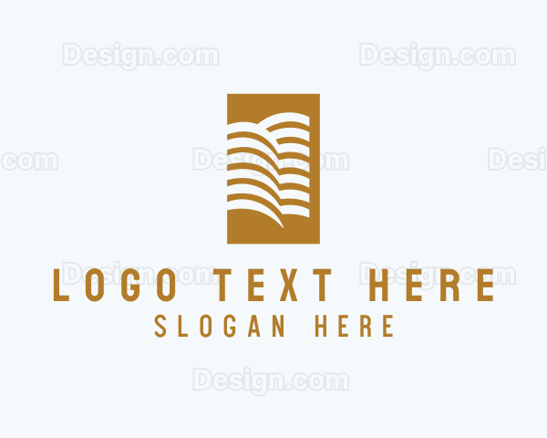 Luxury Hotel Building Logo