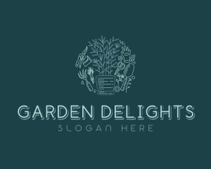 Plants Gardening Landscaper logo design