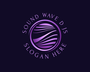 World Globe Waves logo design