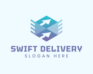 Package Delivery Wing logo design