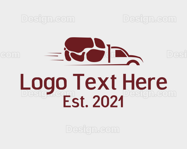 Pork Meat Delivery Logo