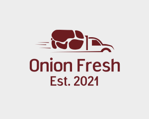 Pork Meat Delivery logo design