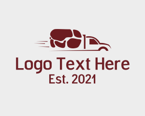 Meat - Pork Meat Delivery logo design