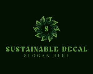 Vegan Organic Sustainable logo design