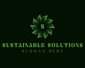 Vegan Organic Sustainable logo design