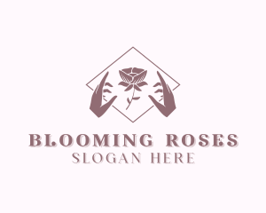 Rose Hand Spa logo design