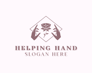 Rose Hand Spa logo design