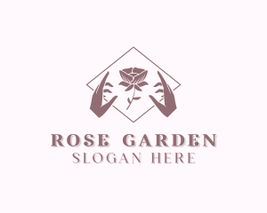 Rose Hand Spa logo design