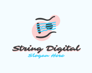 Bass String Guitar logo