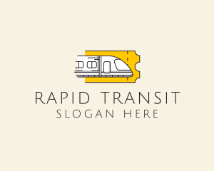 Train Ticket Railway logo design