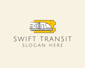 Train Ticket Railway logo design