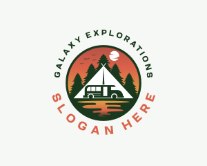 Camping Van Outdoor logo design