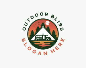 Camping Van Outdoor logo design