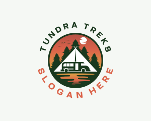 Camping Van Outdoor logo design