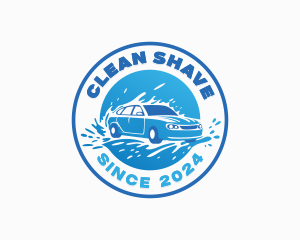 Auto Sedan Cleaning Washing logo design