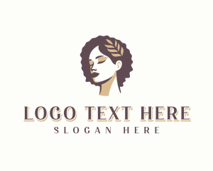 Hairdresser Curly Hair logo