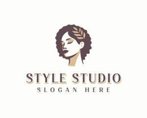 Hairdresser Curly Hair logo