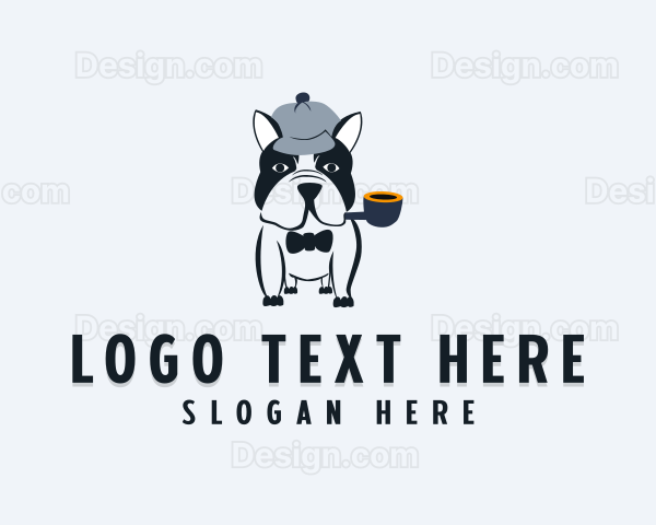 Detective Pet Bulldog Logo