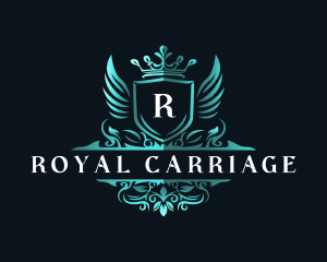 Royal Floral Shield  logo design