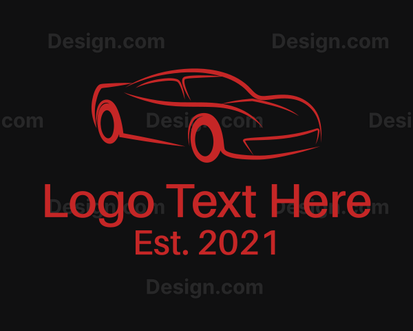 Auto Racing Car Logo