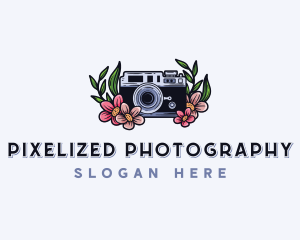 Camera Flower Photography logo design