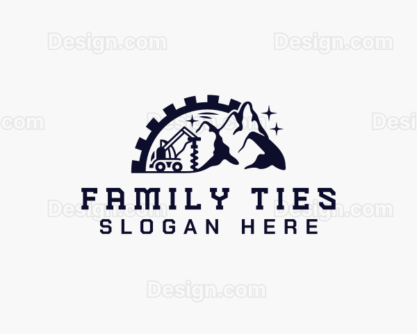 Mountain Construction Drilling Machine Logo