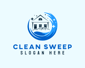 Home Car Cleaning Maintenance logo design