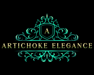 Floral Elegant Filigree logo design