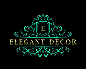 Floral Elegant Filigree logo design