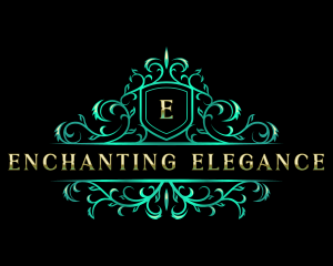 Floral Elegant Filigree logo design