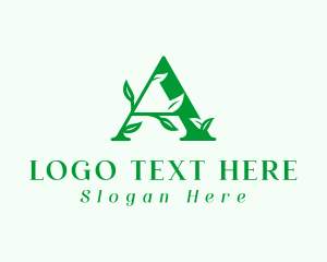 Plant Garden Letter A logo