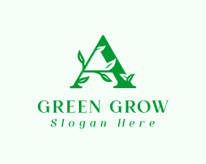Plant Garden Letter A logo