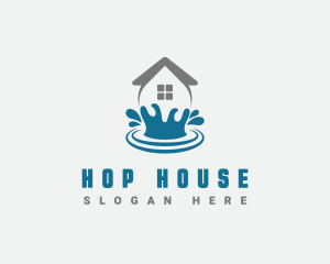 House Cleaning Water logo design