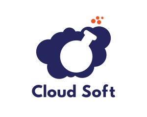 Chemistry Lab Cloud logo design