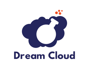 Chemistry Lab Cloud logo design