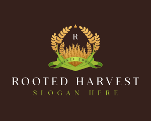 Wheat Farm Agriculture logo design