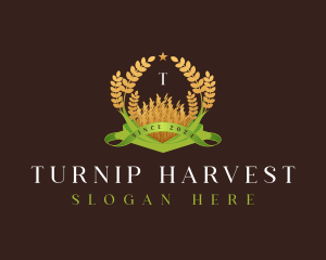 Wheat Farm Agriculture logo design