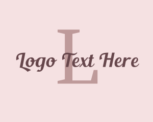 Elegant Feminine Script logo