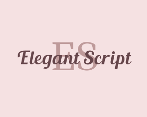 Elegant Feminine Script logo design