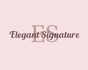 Elegant Feminine Script logo design