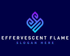 Cyber Flame Technology logo design