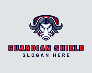 Buffalo Bull Shield logo design