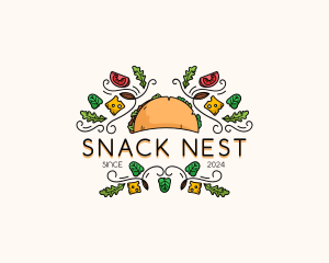 Gourmet Taco Restaurant logo design