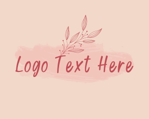 Cursive Branch  Watercolor logo