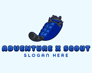 Raccoon Sleeping Bag logo design