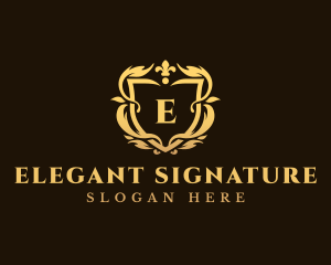 Luxury Ornate Shield logo design