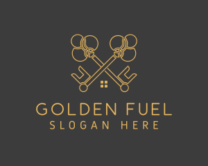 Golden Key Housing logo design