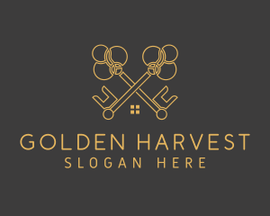 Golden Key Housing logo design